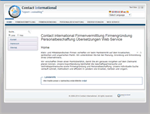 Tablet Screenshot of contact-international.eu
